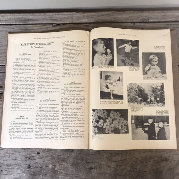 1937 Social Studies Book, “The Instructor Illustrated Units Of Work” Vintage - Picture 8 of 10